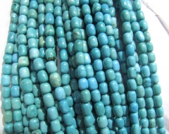 2strands 5x8 8x10mm turquoise Beads Turquoise stone drum barrel blue blue pink red turquoise necklace stone beads