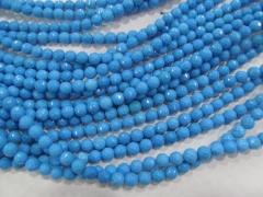 2strands 4-12mm Turquoise stone Round Ball disco faceted blue green wholesale loose beads