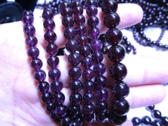 genuine garnet bracelet gemstone round red jewelry bead bracelet high quality 4 5 6 7 8 9 10 12mm 8inch,