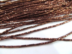 high quality 5strands 2 3 4 5 6mm Hexagon Hematite gem gold matte ,round hexagon faceted loose bead