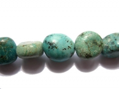 5strands 9-14mm Genuine Africal Turquoise stone nuggets chip freeform faceted wholesale loose beads