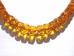 AA+ Citrine quartz wheel heishi faceted beads 4x6 4x7 5x8 6x10mm full strand