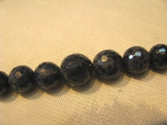 high quality sapphire blue gemstone Raw Ruby necklace Bead round ball faceted jewelry suippers red n