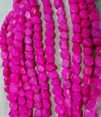 Turquoise stone 2strands 8-14mm freeform rondelle abacus nuggets faceted hot red baby pink blue spacer Bead