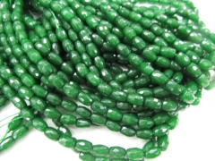 6X10mm 16"Dark Green Jade Rice Faceted Beads Supplies Oval Beads cherry pink sapphire blue lapis blue mixed beads