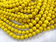 turquoise beads 2strands 2-20mm Turquoise stone Round Ball yellow assortment loose Bead