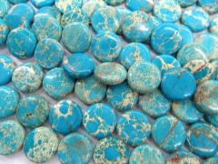 2strands 10 12 16 18 20 25mm Sea Sediment Imperial Jasper stone Round Disc Coin royal blue mixed jewelry bead