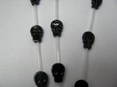 Skull Shell Bead 2strands 15x17mm high quality Genuine MOP Shell ,white Black red Halloween carved b
