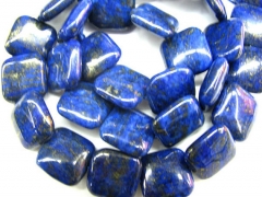 genuine Lapis Lazuli Gemstone square lapis ,diamond square box bllue gold loose bead 10 12 16mm full