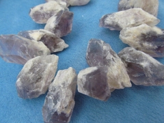 high quality 15-50mm full strand Raw cap amethyst quartz Natural rock Quartz nuggets freeform matte 
