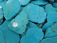 turquoise Cabochon 60-80mm 10pcs high quality turquoise gemstone Freeform slab beads