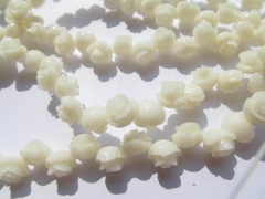 Rose fluorial bead 100pcs 6-15mm Acrylic Resin Platic rose fluorial carved assortment jewelry beads