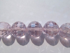 5strands 6-16mm Crystal like gorgous high quality round ball Faceted rose baby pink champagne blue g