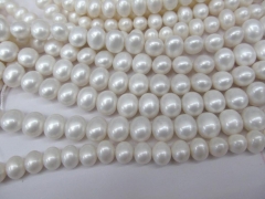 AA GRADE Matte Pearl bead freeform egg nugget Ivory white crab FOR Necklace gemstone Loose bead 9-14