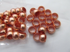 wholesale 100pcs 6x10mm 14K gold rondelle Round matte spacer Beads Solid charm jewelry beads