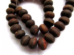 wholesale 2strands 10x14mm natural Agate gemstone rondelle abacus brown coffee black matte bead