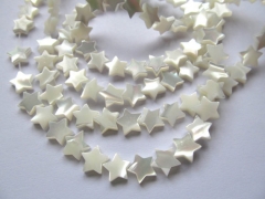 2strands Shell Jewelry 8 10 12 16mm MOP white shell bead star jewelry beads