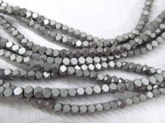 hematite stone 5strands 2 3 4 5mm Hexagon Hematite gem gold silver rainbow brass matte ,round hexago