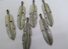 12pcs 60mm Brass Earrings Leaf Earrings ,jewelry metal earrings long earrings charm bead