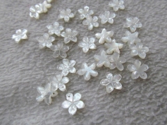 free ship ---100pcs 8 10 12mm Genuine MOP Shell ,Pearl Shell filigree florial flower Clove Carved ye