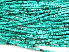 wholesale 2strands Turquoise stone nuggets cube box square diamond green blue white red purple mixed