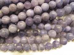 high quality 4-16mm full strand genuine Tanzanite gemstone,round ball purple blue grey tanzanite jew