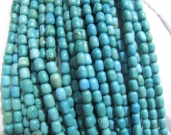 2strands 5x8 8x10mm turquoise Beads Turquoise stone drum barrel blue blue pink red turquoise necklac