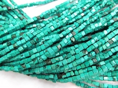 wholesale 2strands Turquoise stone nuggets cube box square diamond green blue white red purple mixed