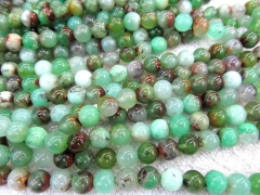 wholesale 4-10mm full strand Natural chrysoprase Opal gems Round Ball green jewelry beads
