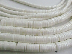 high quality 2strands 4-10mm natural white shell gems heishi pinwheel wheel rondelle pinwheel loose 