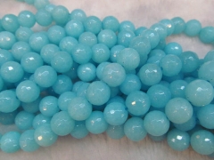 5strands 3 4 6 8 10 12mm Swiss blue Jade Beads Round Ball Faceted hematite black matte Asssortment j
