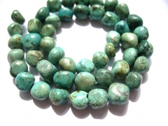 5strands 9-14mm Genuine Africal Turquoise stone nuggets chip freeform faceted wholesale loose beads