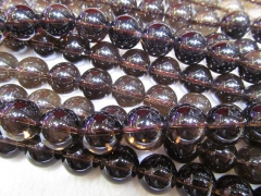 wholesale 3-20mm full strand natural smoky quartz round ball beads,abacuse yellow clear white brown 