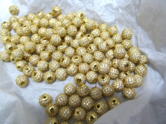 100pcs 6 8 10 12mm Alloy Rhinestone Spacer round ball Connector sideways Bead gold,rose gold,silver,