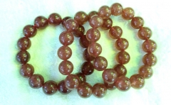 Genuine Strawberry Quartz Beads 7 8 10 12 14mm 8inch round ball cherry red jewelry bracelet