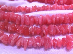 6-20mm full strand high quality genuine pink rhodochrosite gemstone chips freeform nuggets loose bea