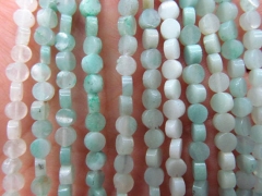 5strands 3-6mm Natual Amazonite ,Afrrical Turquoise,Brazil agate Sardonyx Carmerial round button coi