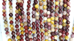 wholesale 5strands 4 6 8 10 12mm Natual mookaite jasper bead Gem Round Ball faceted loose bead