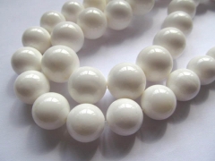 2strands 4-16mmhigh quality natural white shell high quality round ball jewelry beads