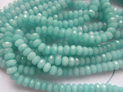 high quality 2strands 3x5-10x16mm Jade Rondelle Abacus Faceted Beads Aqua Blue Black White Oranger Pink Red jewelry making suppl