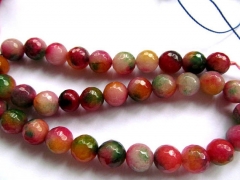 Wholesale 2strands 6 8 10 12mm Jade Beads Round Ball Faceted Cherry Fuchsia Pink Red Green Asssortment bead