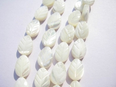 high quality Shell Jewelry 2strands 6-20 mm MOP white shell teadro leaf bead wholesale Loose beads