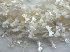 Shell Bead 2strands 12charm20mm high quality Genuine MOP Shell ,white Pearl Shell butterfly charm be