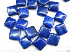 2strands 12mm genuine Lapis Lazuli Gemstone square lapis ,diamond square box bllue gold loose bead