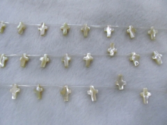 wholesale 5strands 9charm13mm Genuine MOP Shell ,Pearl Shell cross ,cross shell white brown jewelry 