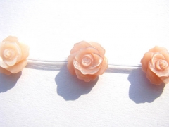 2strands high quality Genuine Pink Queen Conch Shell ,Pearl Shell Rose flower fluorial Hand Carved l