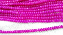 2strands 2x4-10x16mm Jade Rondelle Abacus Faceted Beads Ruby fushisia red Blue Black Pink Red jewelr