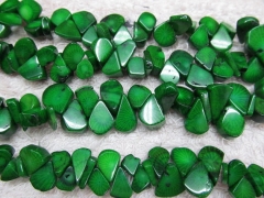 high quality Coral Teardrop Drop Freeform polished green Red smooth flat Bamboo Coral beads 10-20mm 