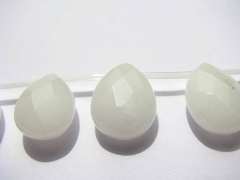 Jade stone 2strands 7-14mm natural Jade Beads teardrop drop faceted clear white blue pink green mixe