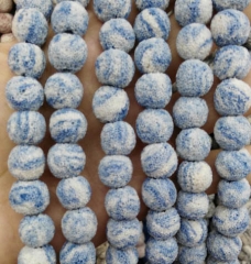 5strands 8 10 12 14 16 20mm high quality Lava Volcanic Gem Round Ball blue white ametrine jewelry Bead